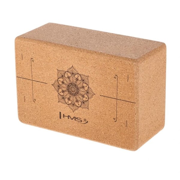 Yoga Block - HMS - KJ02 - Naturlig Läder - Maximal Stabilitet - Lätt Vikt brun