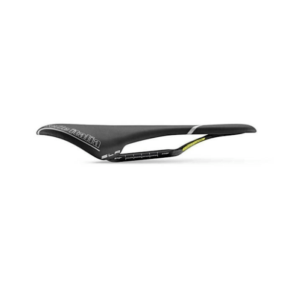 SELLE ITALIA SLR Kit Carbonio cykelsadel - svart - S1 i slitstark kolfiber/keramik Svart