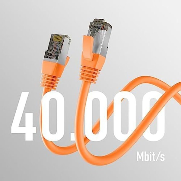 Patchkabel Cat8.1 - EFB-Elektronik - RJ45 Orange - 5 m - PoE - Höghastighet