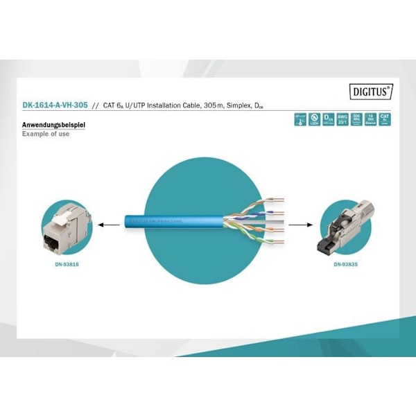 Switch - Ethernet-nav - Digitus injektor - DK-1614-A-VH-305