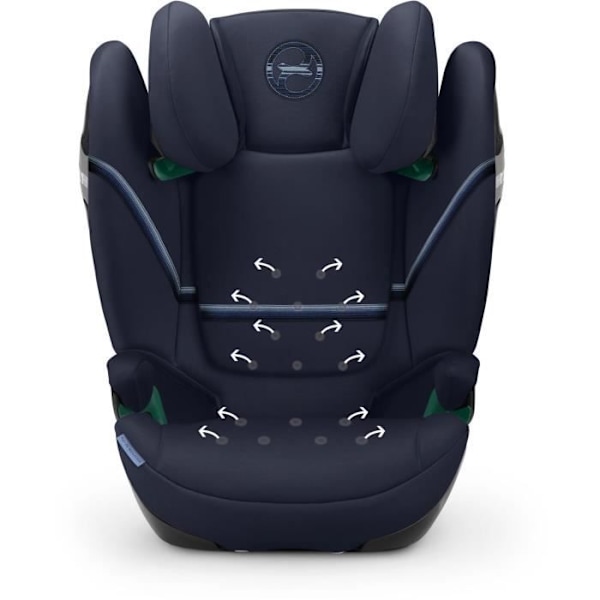 Barnstol Cybex Gold SOLUTION S2 I-FIX 3 till 12 år - Grupp 2/3 - 100 till 150 cm Ocean Blue | marinblå havsblå