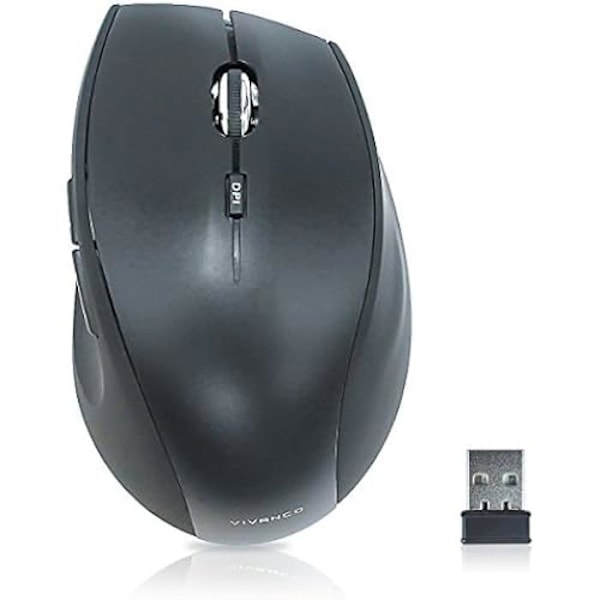 Trådlös mus - Vivanco - IT-USB MS - 1600 dpi - Ergonomisk - Tyst