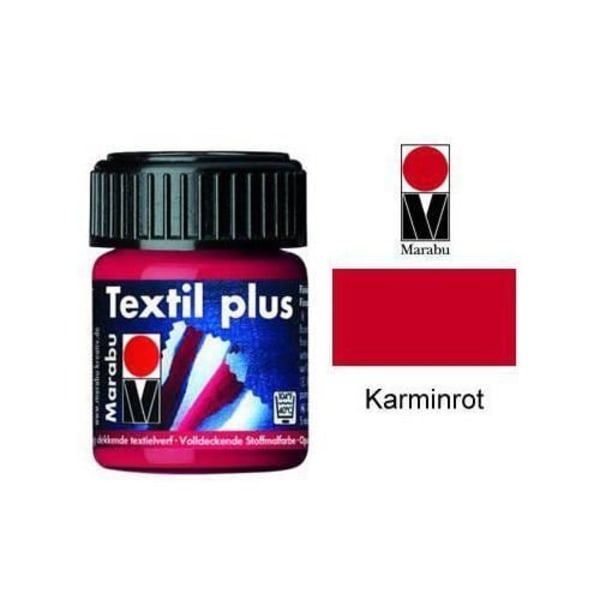 Marabu textilfärg plus, karminröd, 50ml - styck - slut på lager - kreativ - MR171505032