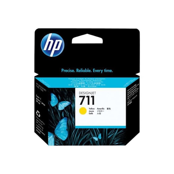 HP 711 29 ml gul originalbläckpatron för DesignJet T120, T120 ePrinter, T520, T520 ePrinter