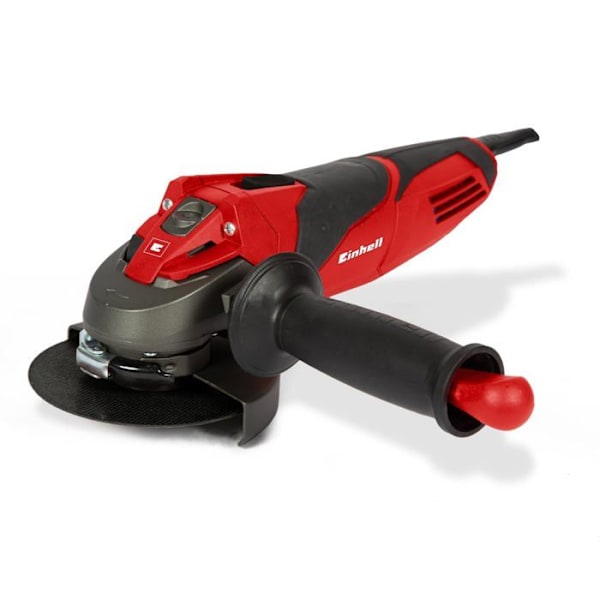 Einhell Vinkelslip 115mm TE-AG 115 (720 W, Kabellängd: 3m) Levereras med extra handtag, flänsnyckel, utan skiva. Röd