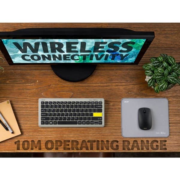 Mus - ACER - GP.MCE11.02L - Trådlös 2,4 GHz - 1200 DPI - Ambidextrous Svart