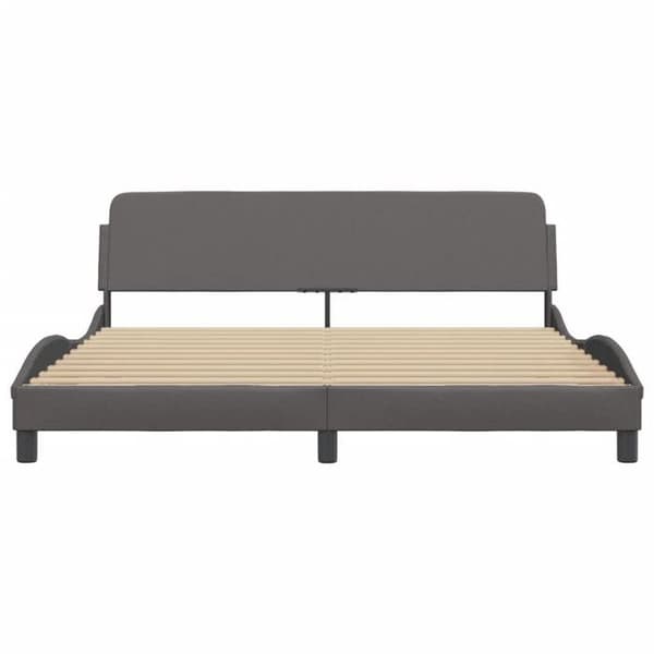 vidaXL Dover sängram grå 180x200 cm konstläder 373241