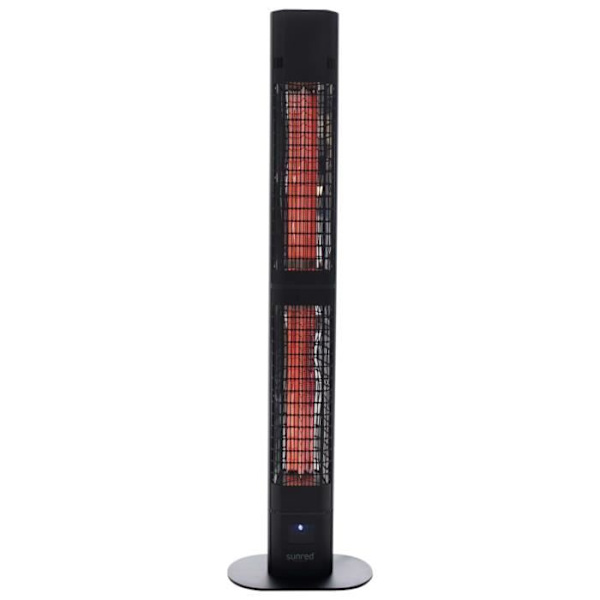 Sunred Royal Diamond Mörk 3000 Watt Uteplatsvärmare, Svart