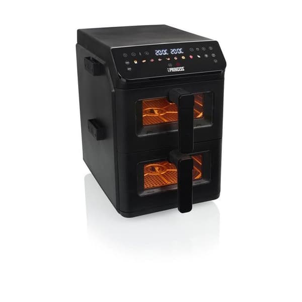 Luftfritös - PRINCESS - Princess 182490 Stack - Dubbel zon 11,2 L - 3000 W - 11 program Matte svart