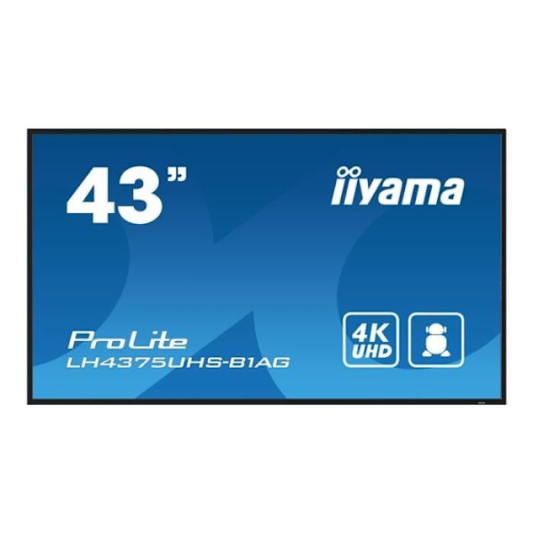 LCD-skärm - iiyama - ProLite LH4375UHS-B1AG - 43 tum - 4K - LED-bakbelyst