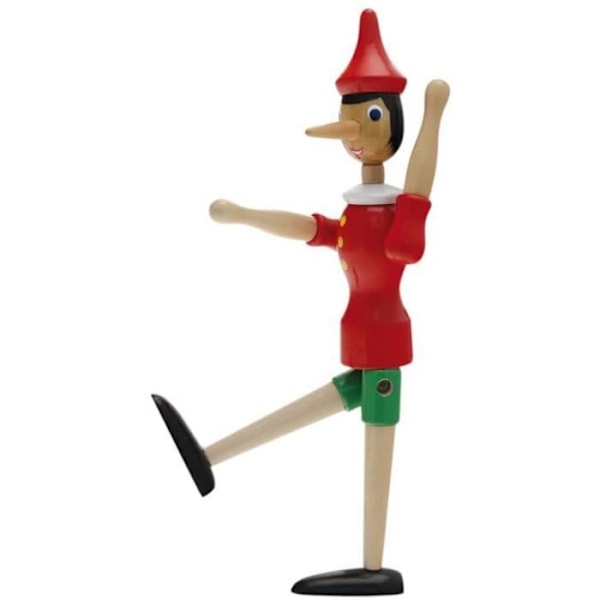 TEOREMA - Pinocchio i trä - Höjd 30cm - 5 artikulationspunkter