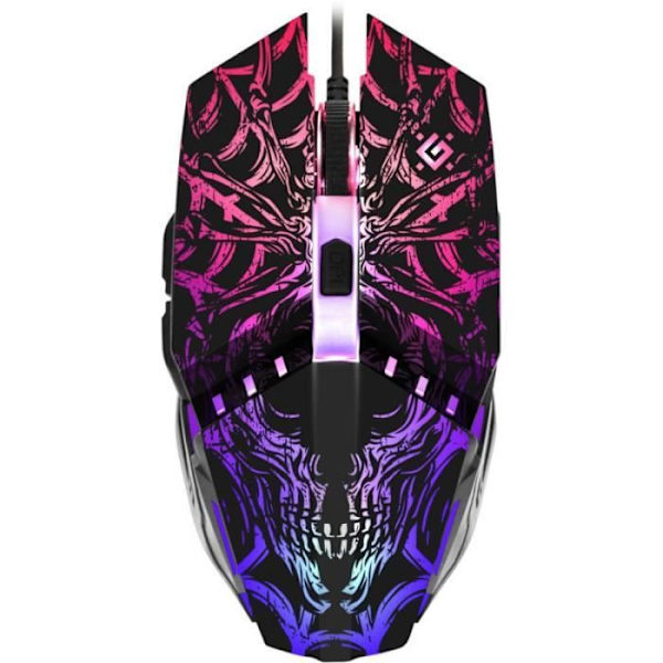 Defender GM-670L Ambidextrous Optical Mouse 2400 DPI Svart