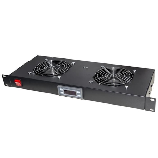 Link lkvent2 N Modul 2 Kylfläktar med Display, Svart - LKVENT2N