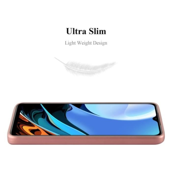 Coque - CADORABO - Xiaomi RedMi 9T / POCO M3 - Skydd i silikon TPU - Tunn design - Matt roséguld Rose guld