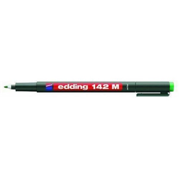 Permanent markers - Edding - e-142 M 1.0 - 10 stycken - Fin spets 1 mm - Grön färg Grön