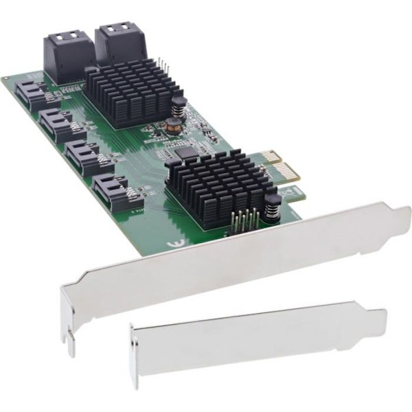 Inline-kontrollkort - 76617K - Speicher-Controller - SATA 6 Gb/s - Lågprofil - PCIe 2.0 ()