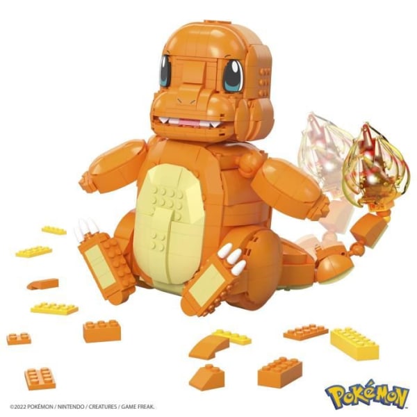 Mega Construx - Pokémon - Giant Salameche - byggleksak - 7 år och + Flerfärgad