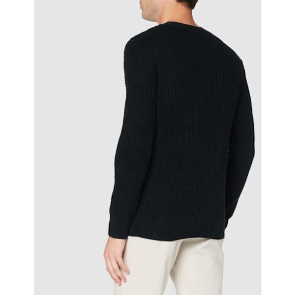 Pull - Tom Tailor Herrtröja med textur i ullblandning Blå XXL