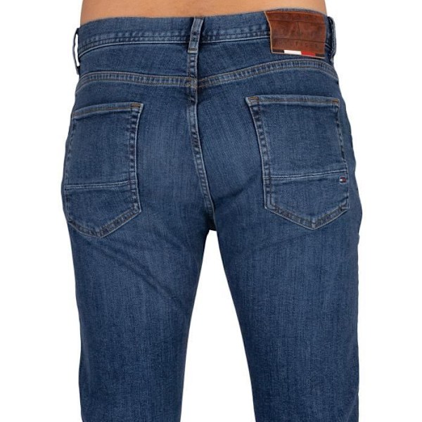 Tommy Hilfiger Bleecker Core Slim Jeans för män, blå Blå 32/34