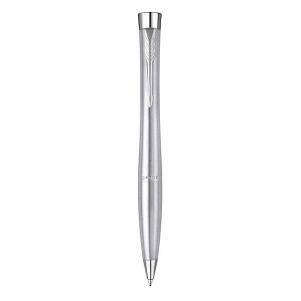 PARKER Urban kulspetspenna, Metro Metallic, Chrome Trim, Blue Medium Point Refill, Presentbox