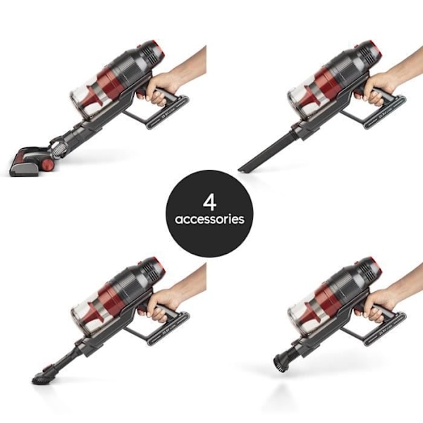 HKOENIG UPX18 2-i-1 FullPower sladdlös stickdammsugare - 220W - Autonomi 40 min - Kapacitet 0,8 L
