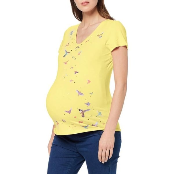 Esprit Maternity T- SS T- Gravid T-Shirt, Gul (Ljusgul 745), 36 (Tillverkarstorlek: X-Small) Dam -