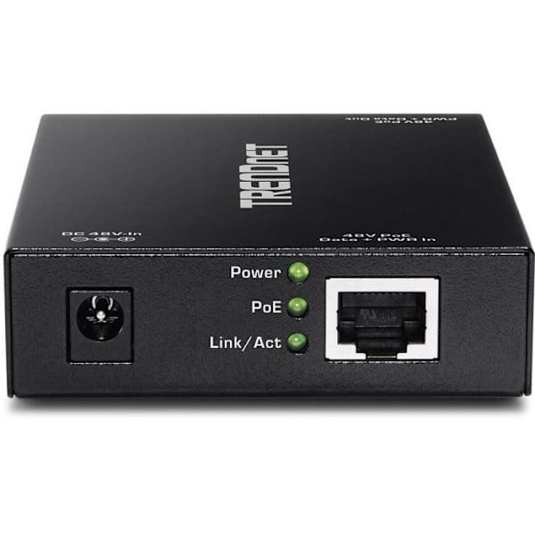 TRENDnet TPE-E100 Network Repeater - Nätverk (RJ-45) - 10/100/1000Base-T - Väggfäste