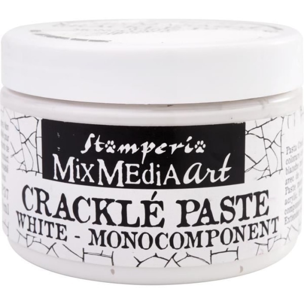 Cracklé Paste - STAMPERIA - Cracklé Paste - 150ml - Vit - Vattenbaserad Vit