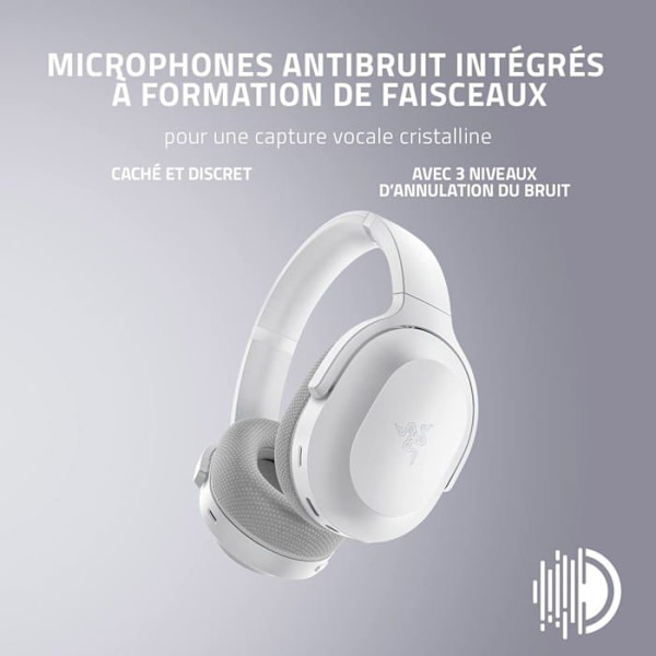Hörlurar - Razer - Barracuda Mercury - Vit - Trådad - One Size