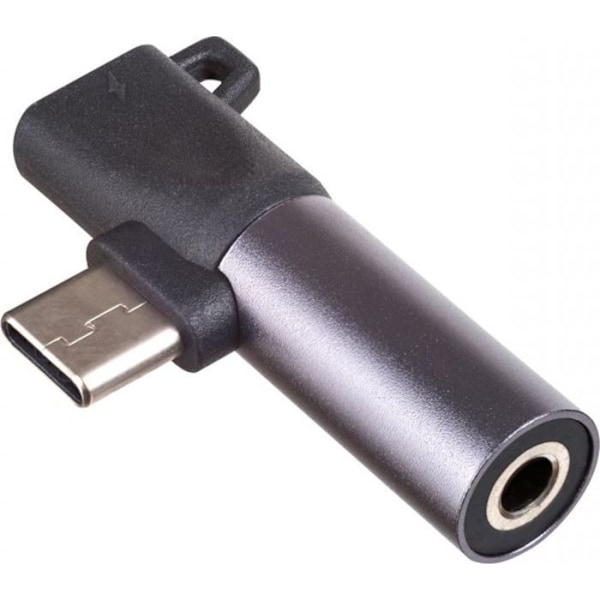 Akyga audio - videoadapter - AK-AD-62 - USB Typ C till USB Typ C/3,5 mm Jack Hörlursadapter för Android Svart