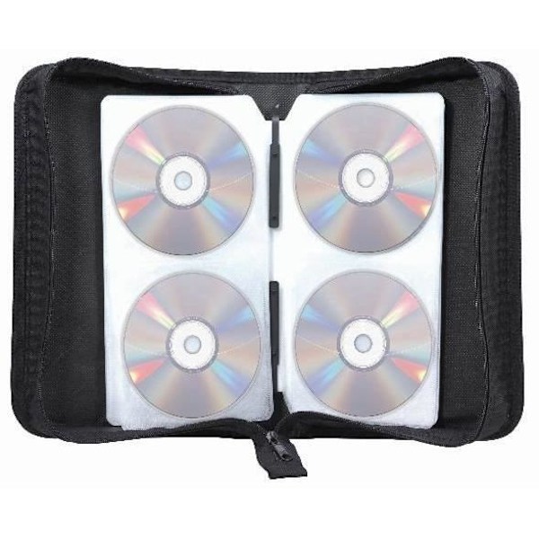 CD-fodral - Ej specificerat - 128 CD - Zip - Blandet - Svart