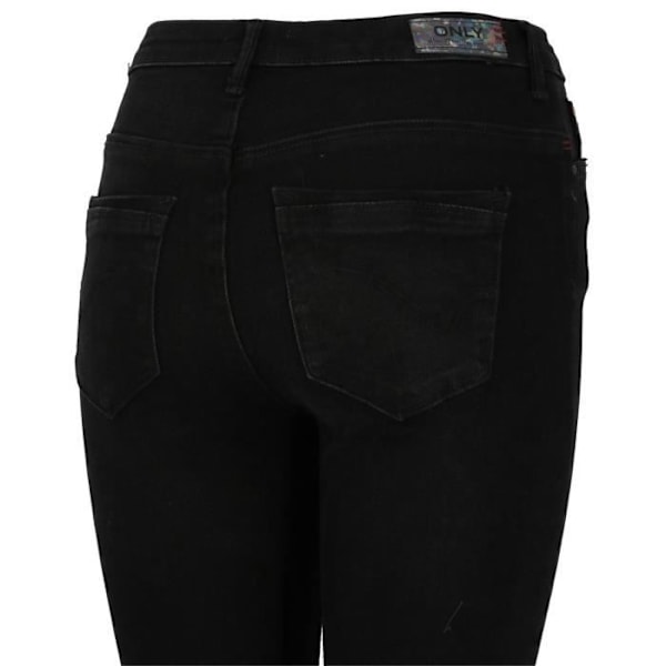 Jean Skinny Dam - ONLY - Svart - Hög midja - 98% Bomull - 2% Elastan Svart S