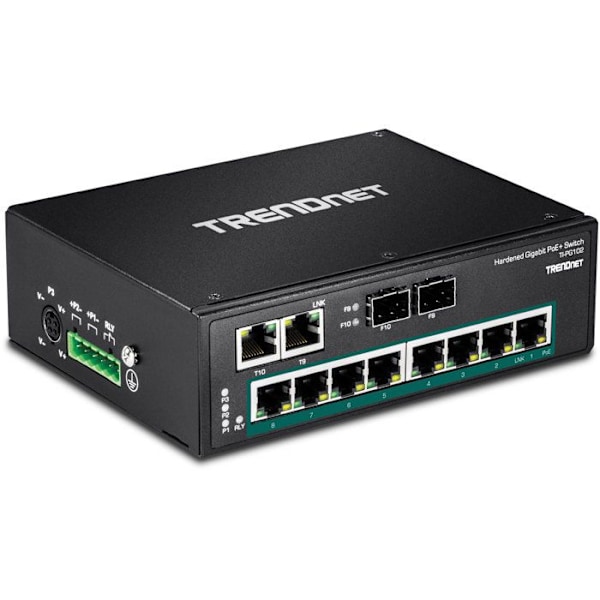 Ethernet-switch - TRENDNET - TI-PG102 - 10 portar - Modulerbar - POE+