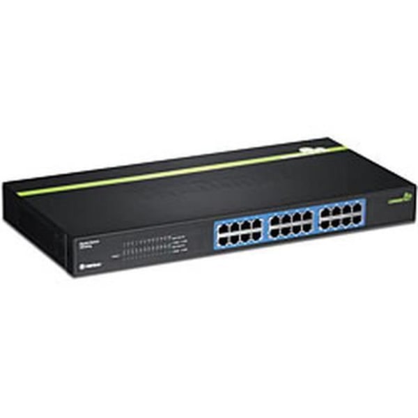 Nätverksswitch - Trendnet - TEG-S24G - 24 portar RJ-45 - Full duplex - 48 Gbit/s Svart