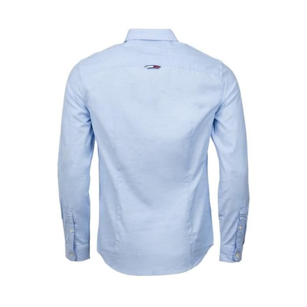 Skjorta herr slim - Tommy Jeans - Oxford - Ljusblå - Långa ärmar - Ekologisk bomull Himmelsblå XL