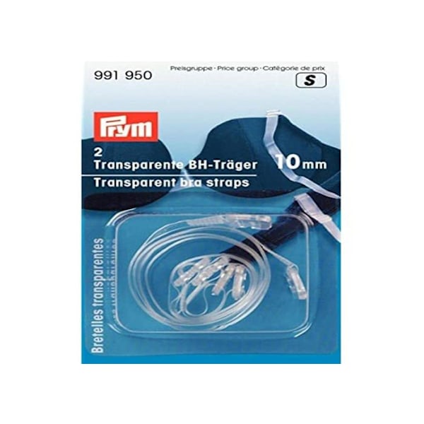 Krageval - BH - Prym-väska - PRYM991950 - Transparent (10 mm) BH-rem - 1 enhet