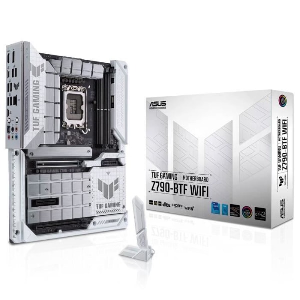 ASUS TUF GAMING Z790-BTF WIFI - ATX Socket 1700 Intel Z790 Express moderkort - 4x DDR5 - M.2 PCIe 4.0 - USB 3.2 - PCI-Express 5.0 1