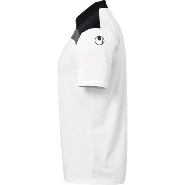 Polo - UHLSPORT - Offense 23 - Man - Vit - Andningsbar - Polyester Vit/svart/mörkgrå 12 år