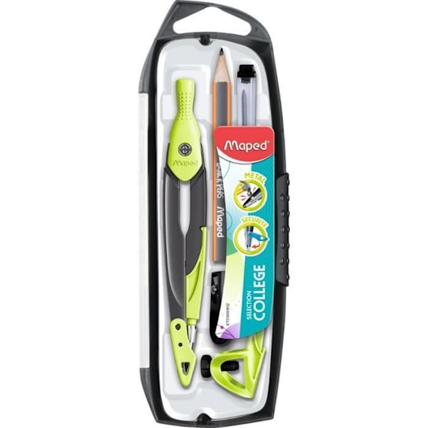 Skolkompass - Mapad - Öppen 5 stycken - Grön - Universalring - Ergonomisk Grön