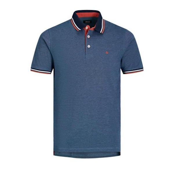Polo - Jack & Jones - Rio Red - Korta ärmar - Piquét tyg - Regular fit rio röd M