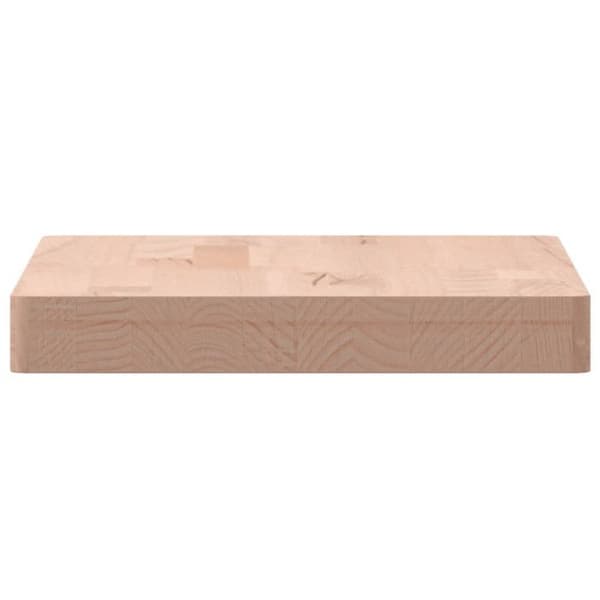 Skärbräda 40x30x4 cm massiv bokträ Brun