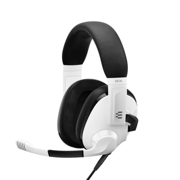 EPOS H3 White Gaming Headset - Lätt vikt, brusreducerande, 2 års garanti