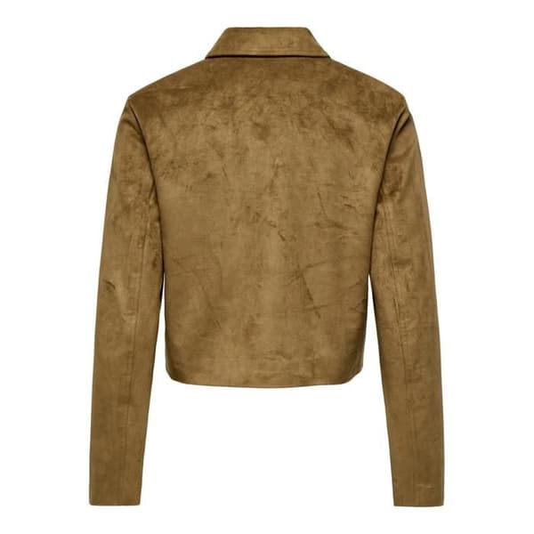 Faux mockajacka dam Only Tulip - cognac cognac S