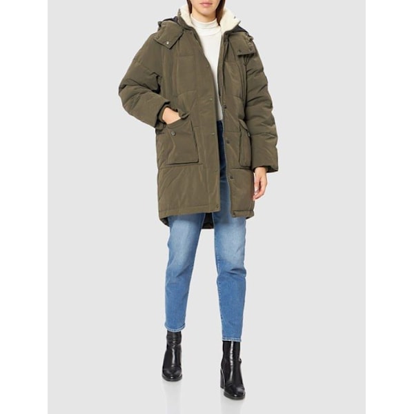 Wrangler Parka - W4S2X7G21 - Lång Parkasjacka för kvinnor Grön S
