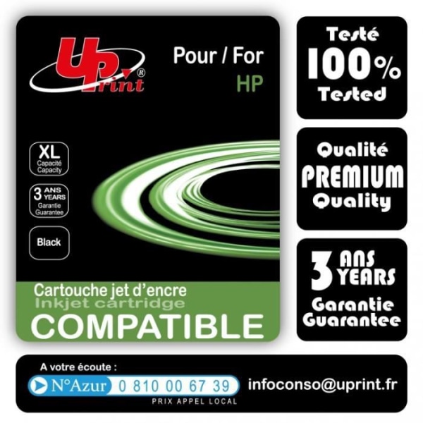 Kompatibel patron HP 364 XL Photo Black - UPrint 3 års garanti