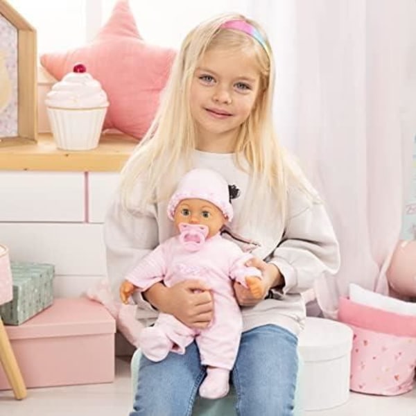 Interaktiv docka - Bayer Design - 93824CK - Mjuk kropp - 24 ljud - 38 cm - Rosa Rosa