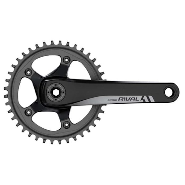 Sram Rival1 175 42d vägvevparti - Vit - Fritidscykel