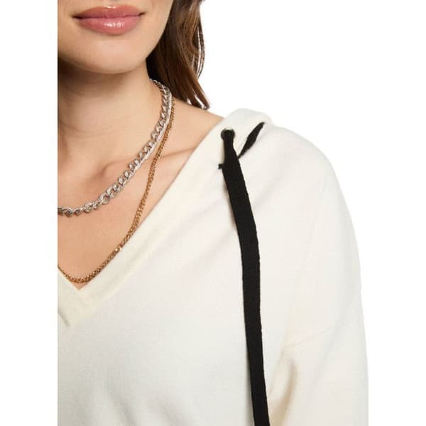 Pull Blanc/Noir Kvinna Morgan MARTINE Vit jag