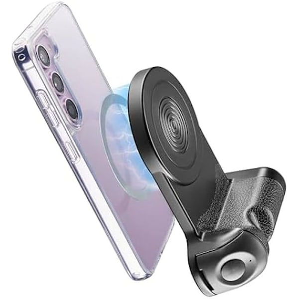 Bluetooth-magnetisk stöd - CELLULARLINE - Pics MAG - Fjärrkontroll ingår - Rotation 180° - Svart Svart