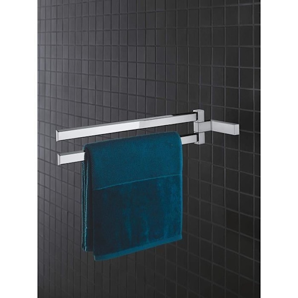 GROHE Selection Cube dubbel handduksstång, krom (tysk import) - 40768000